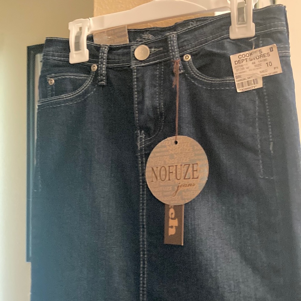 Denim Pencil Skirt